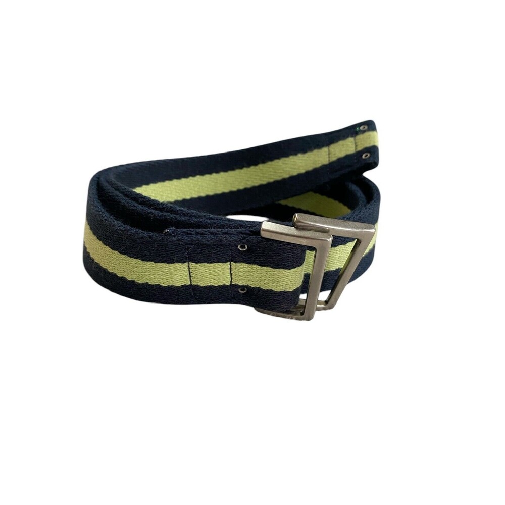 Structure D Ring Belt Navy Blue Green